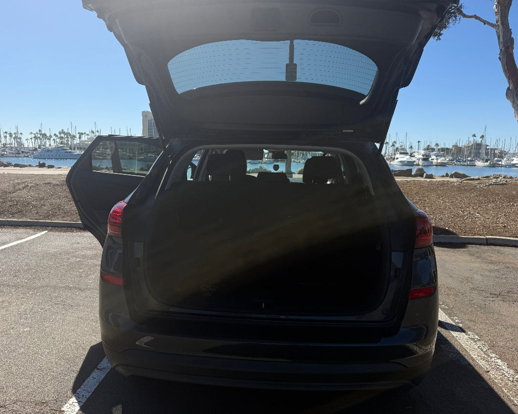 Back seats and trunk space of Hyundai Tucson SUV