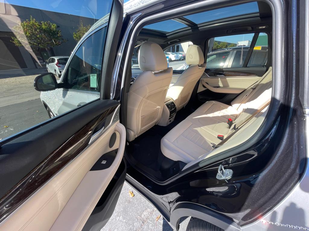 Interior of BMW X3 crystal car – premium comfort meets glamorous design