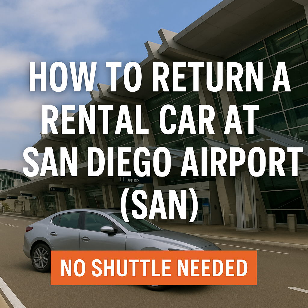 How to Return a Rental Car at San Diego Airport (SAN) | No Shuttle Needed | Sisters Cars